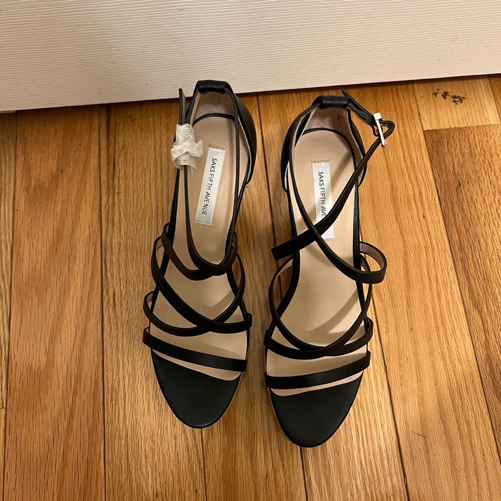 Saks Fifth Avenue strappy wedge